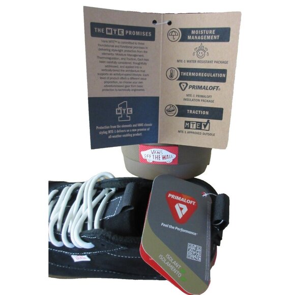 Vans Women's Colfax MTE-1 Boots Suede All weather Black Gum Bottom Size 9 NIB - Picture 6 of 6